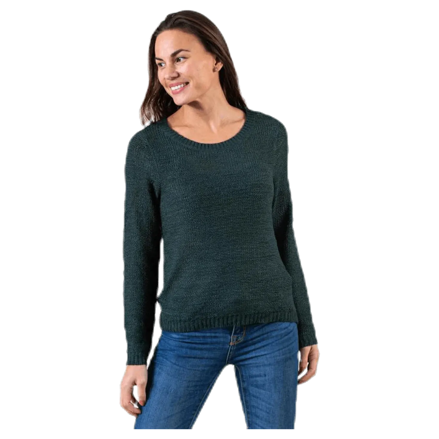 Geena Xo L/S Pullover Knt Green