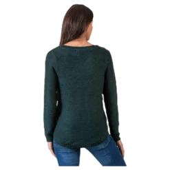 Geena Xo L/S Pullover Knt Green