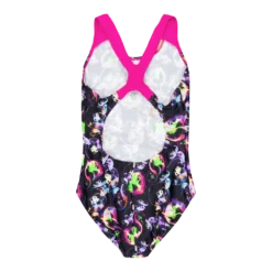 Girls Allover Splashback Black/pink