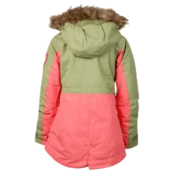Girls Aubrey Parka Jacket Orange