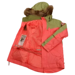 Girls Aubrey Parka Jacket Orange