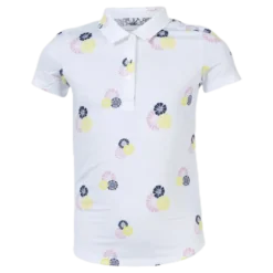 Girls Blossom Polo White