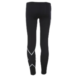 Girl`s Compression Tights-U Junior Black/Silver