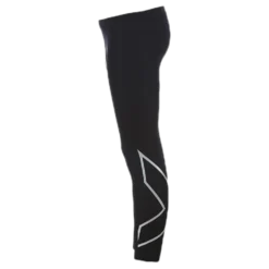 Girl`s Compression Tights-U Junior Black/Silver