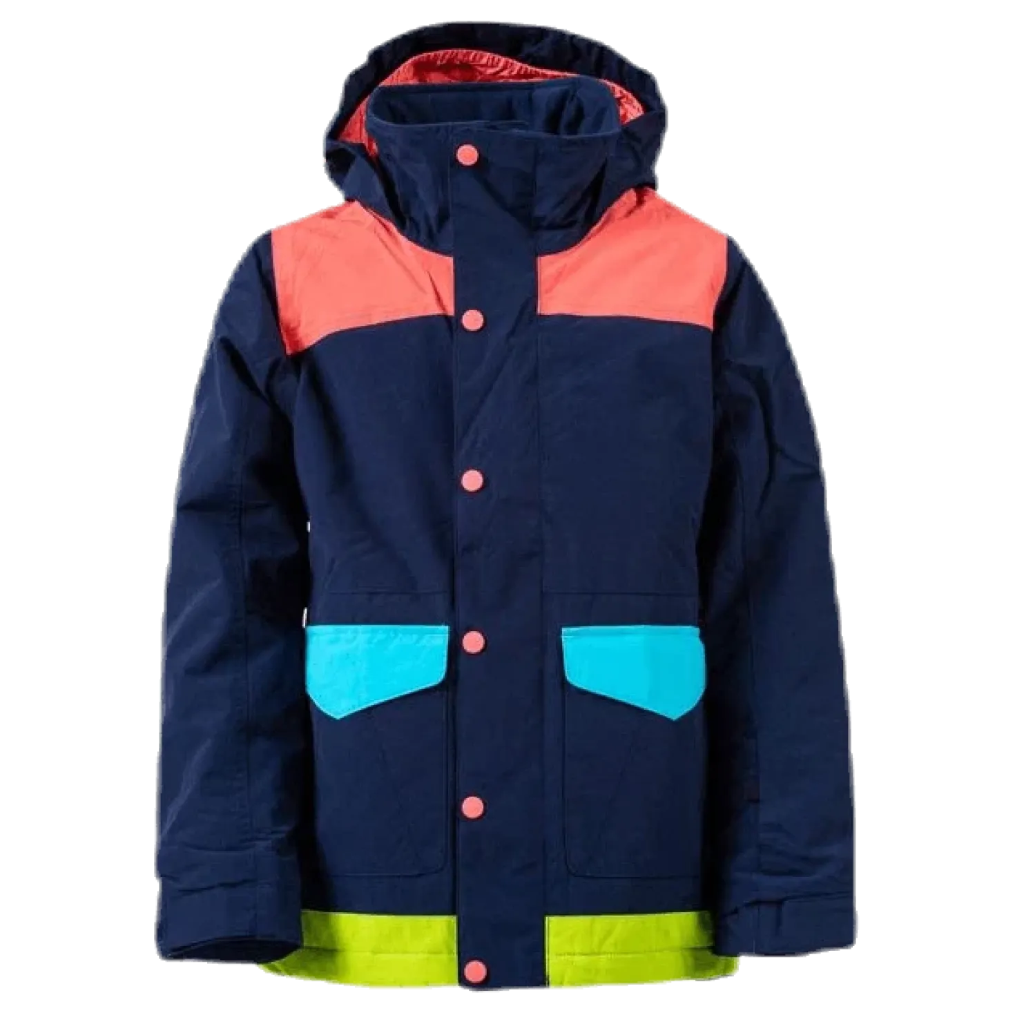 Girls Echo Jackets Blue/Orange
