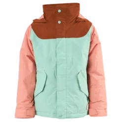 Girls Elodie Jacket Blue/Pink/Brown