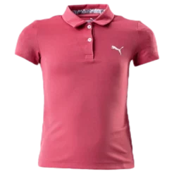 Girls Essential Polo Pink