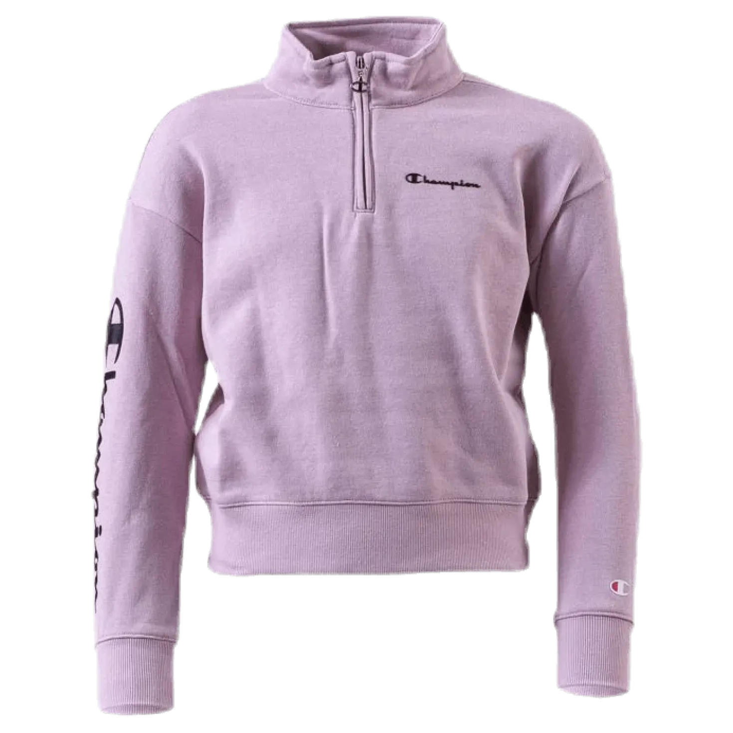 Girls Half Zip Sweatshirt Pink