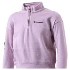 Girls Half Zip Sweatshirt Pink