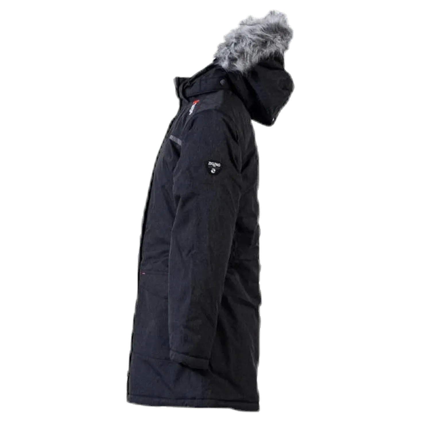 Gitte Girl Melange Parka W-PRO 10000 Grey