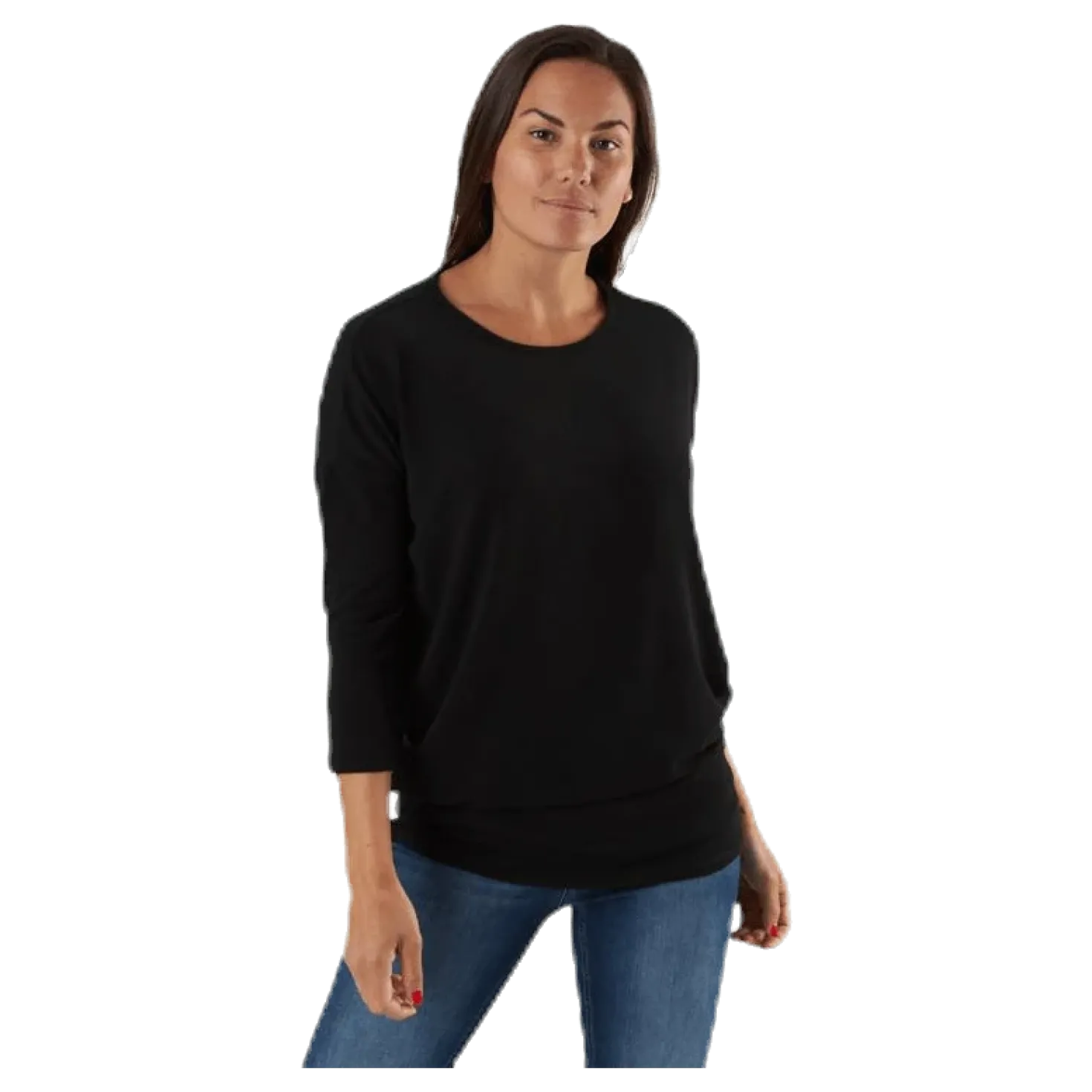 Glamour 3/4 Top Jrs Black