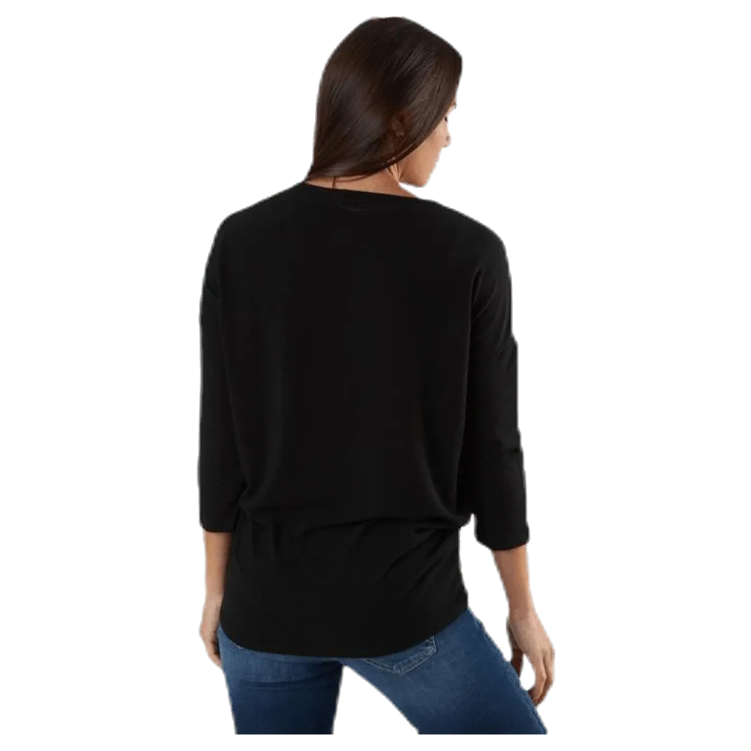 Glamour 3/4 Top Jrs Black