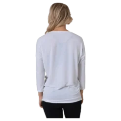 Glamour 3/4 Top Jrs White