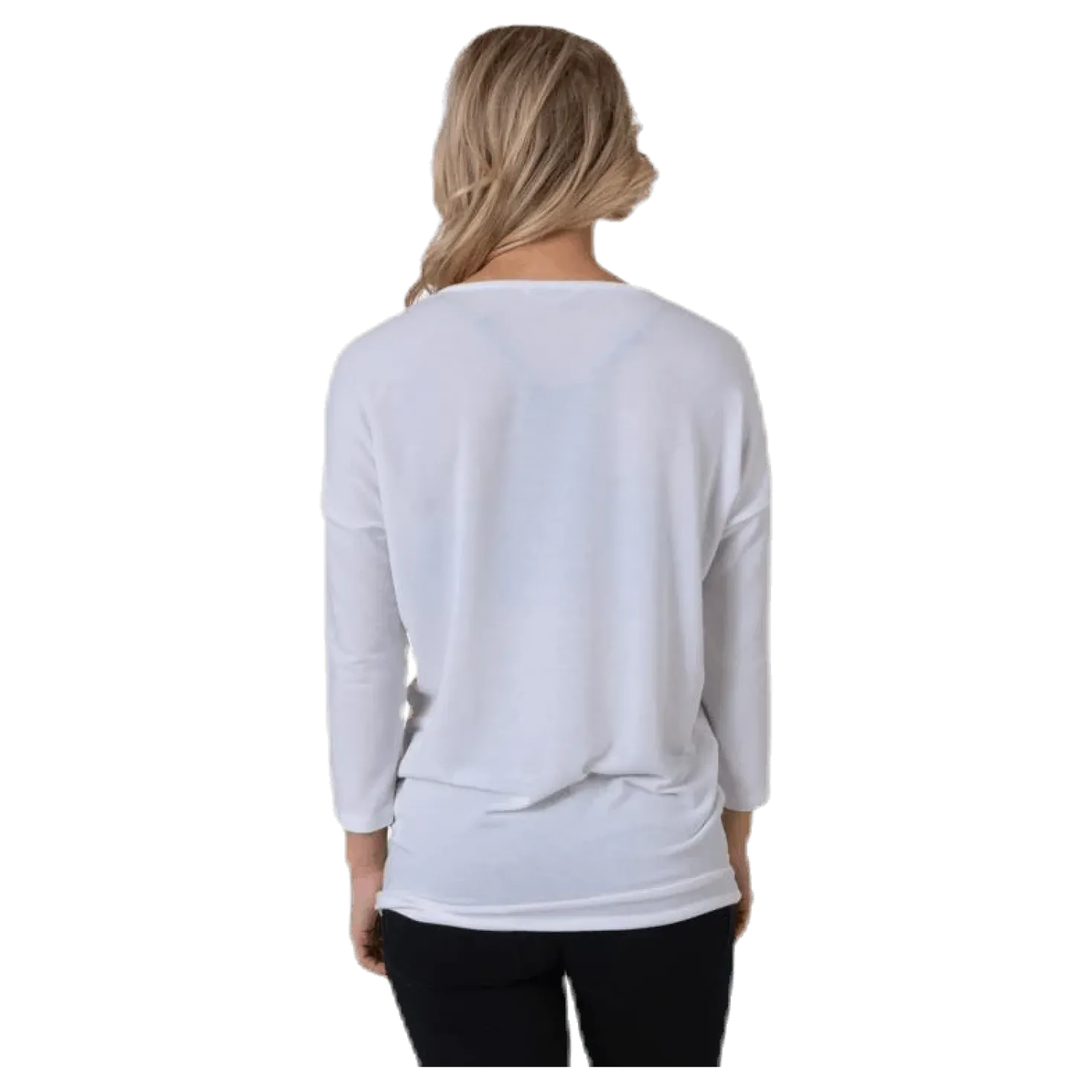 Glamour 3/4 Top Jrs White