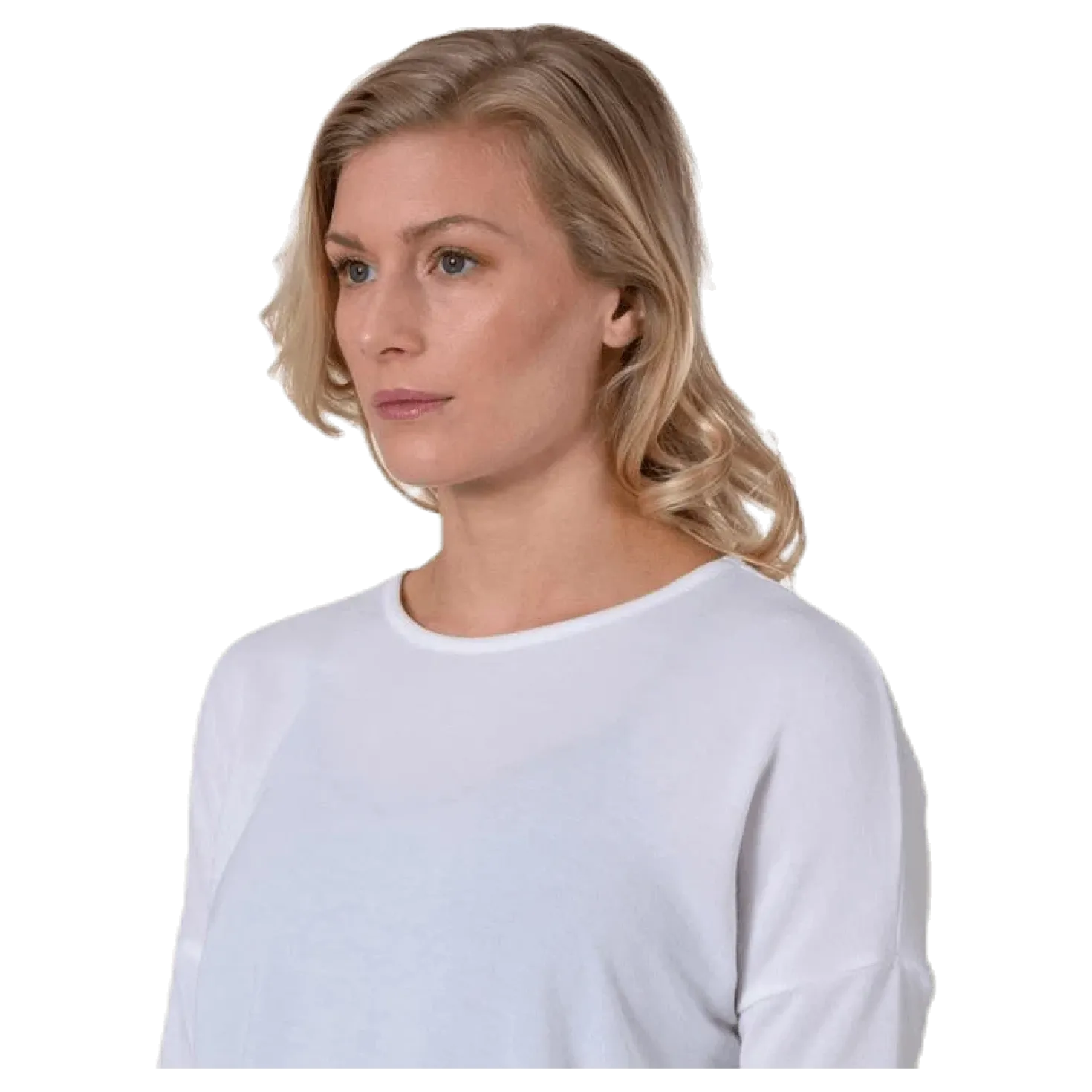 Glamour 3/4 Top Jrs White