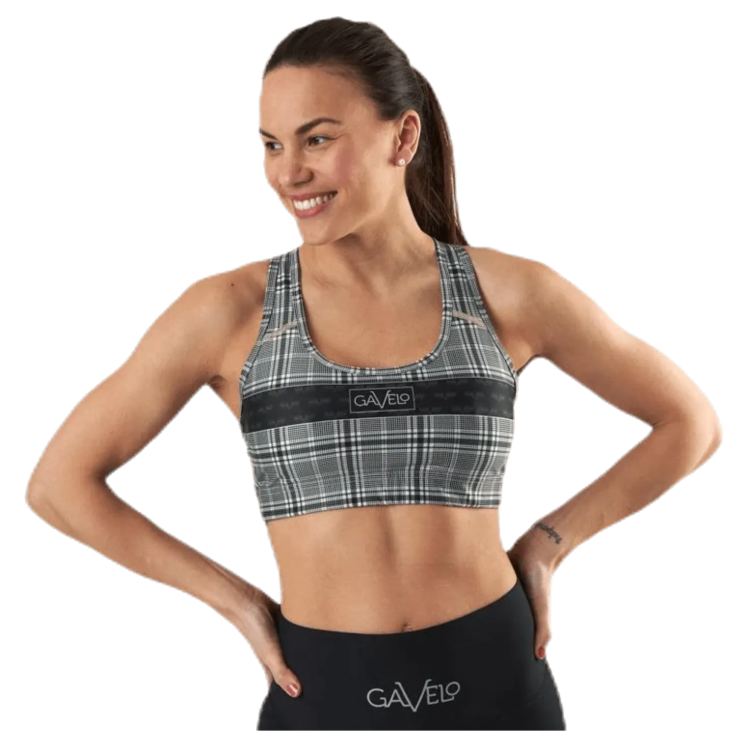 GLNCHCK 3 Sports Bra Black/Beige