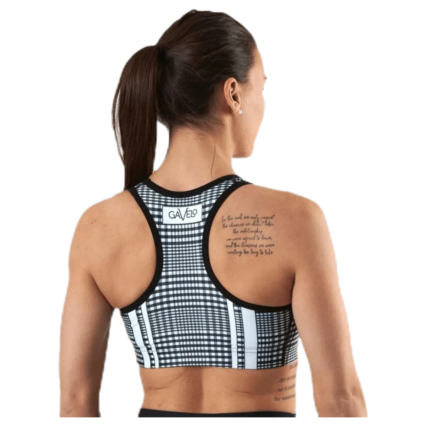 GLNCHCK 1 Sports Bra White/Black