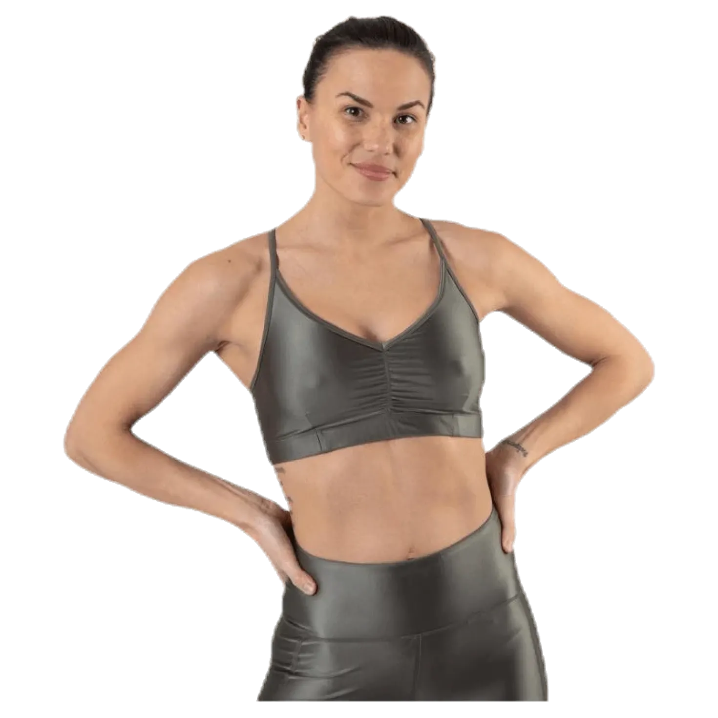 Gloss Bra Top Green
