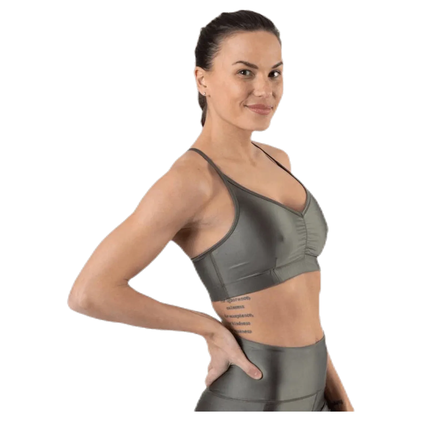 Gloss Bra Top Green