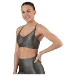 Gloss Bra Top Green