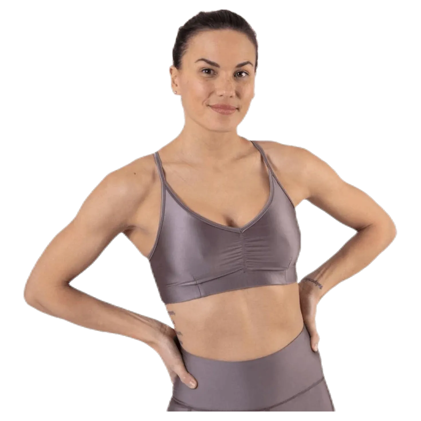 Gloss Bra Top Purple