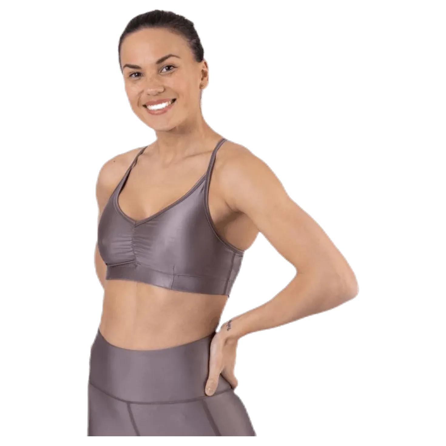 Gloss Bra Top Purple