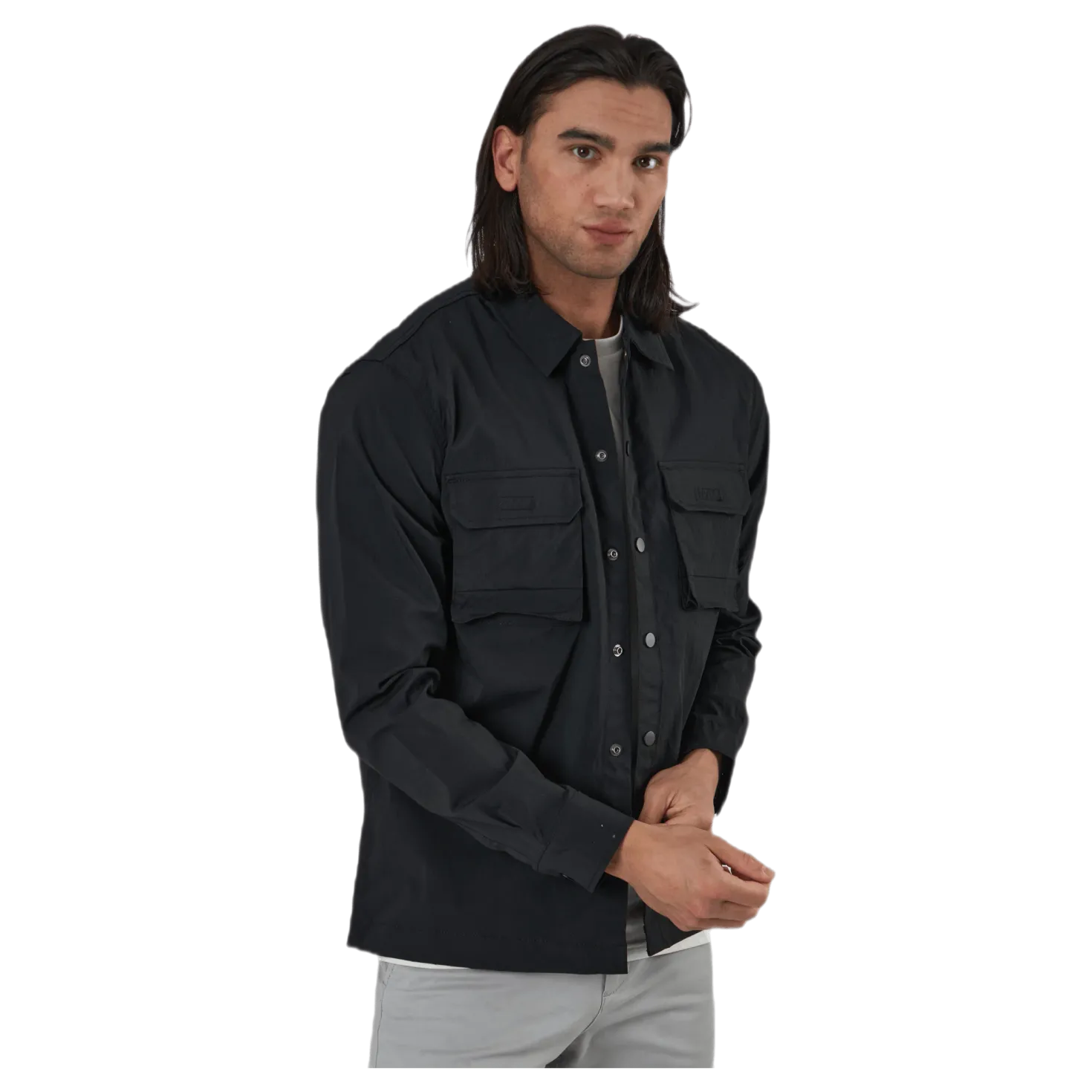 Gordon Tripple Shirt Ls Black