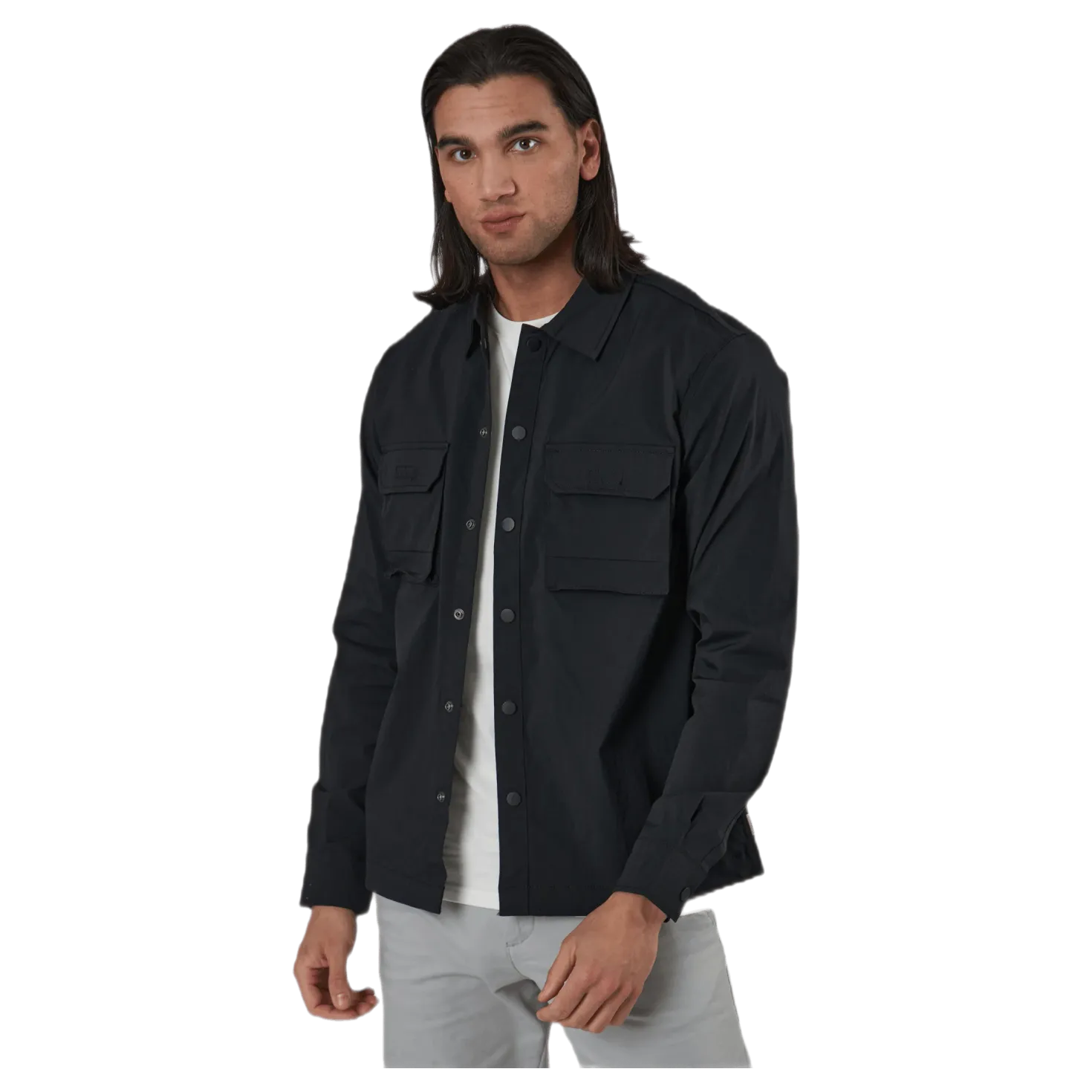 Gordon Tripple Shirt Ls Black