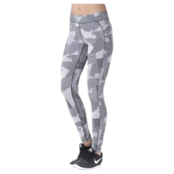 Graphic line tights White