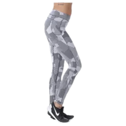 Graphic line tights White