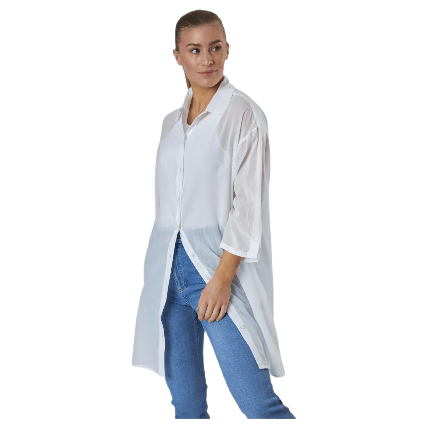Gudde 3/4 Shirt Sww Bc White