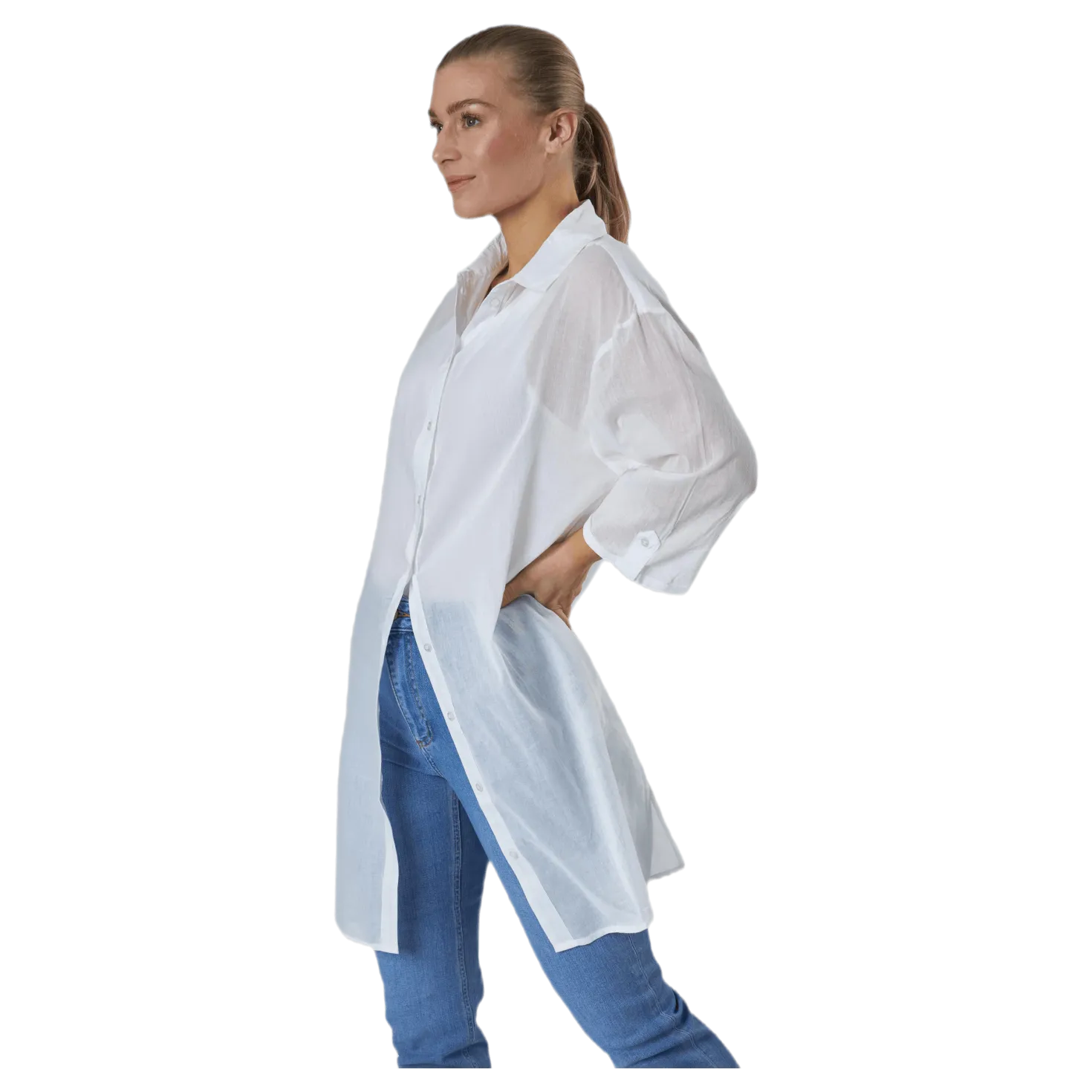 Gudde 3/4 Shirt Sww Bc White