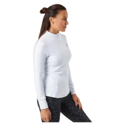 Half Zip Sweater White