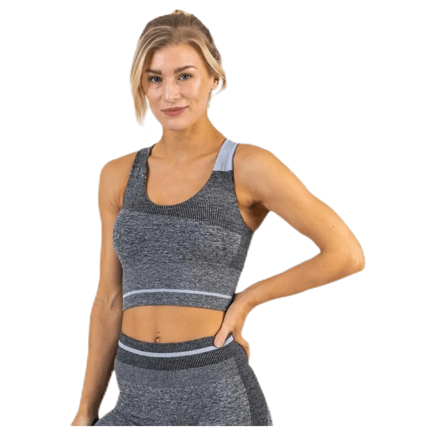 Halley Seamless Bra Black/Grey