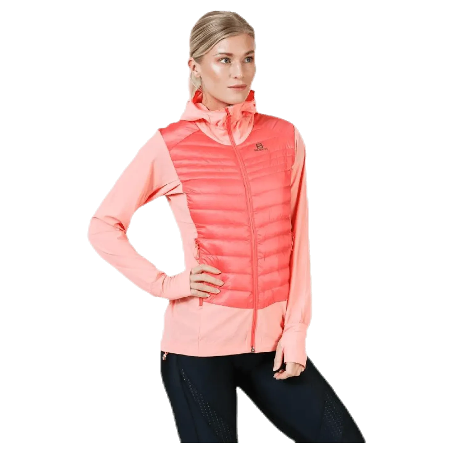 Haloes Down Hybrid Hoodie Pink