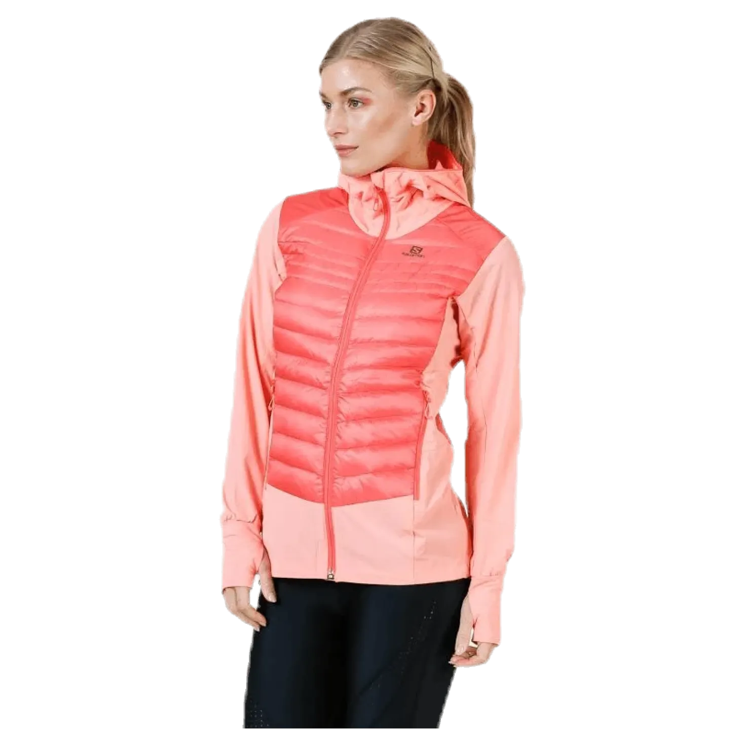 Haloes Down Hybrid Hoodie Pink