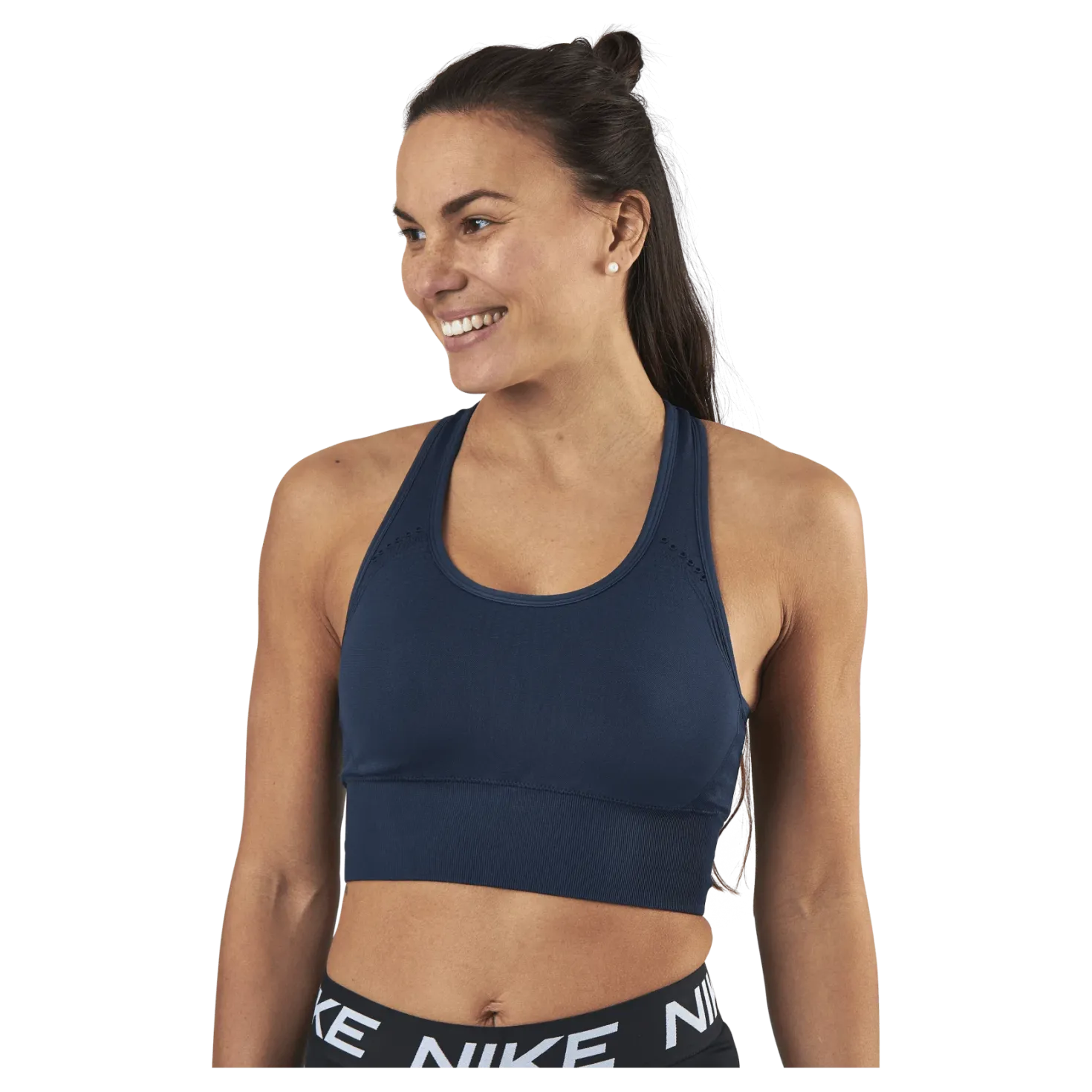 Hatha Seamless Crop Top Blue