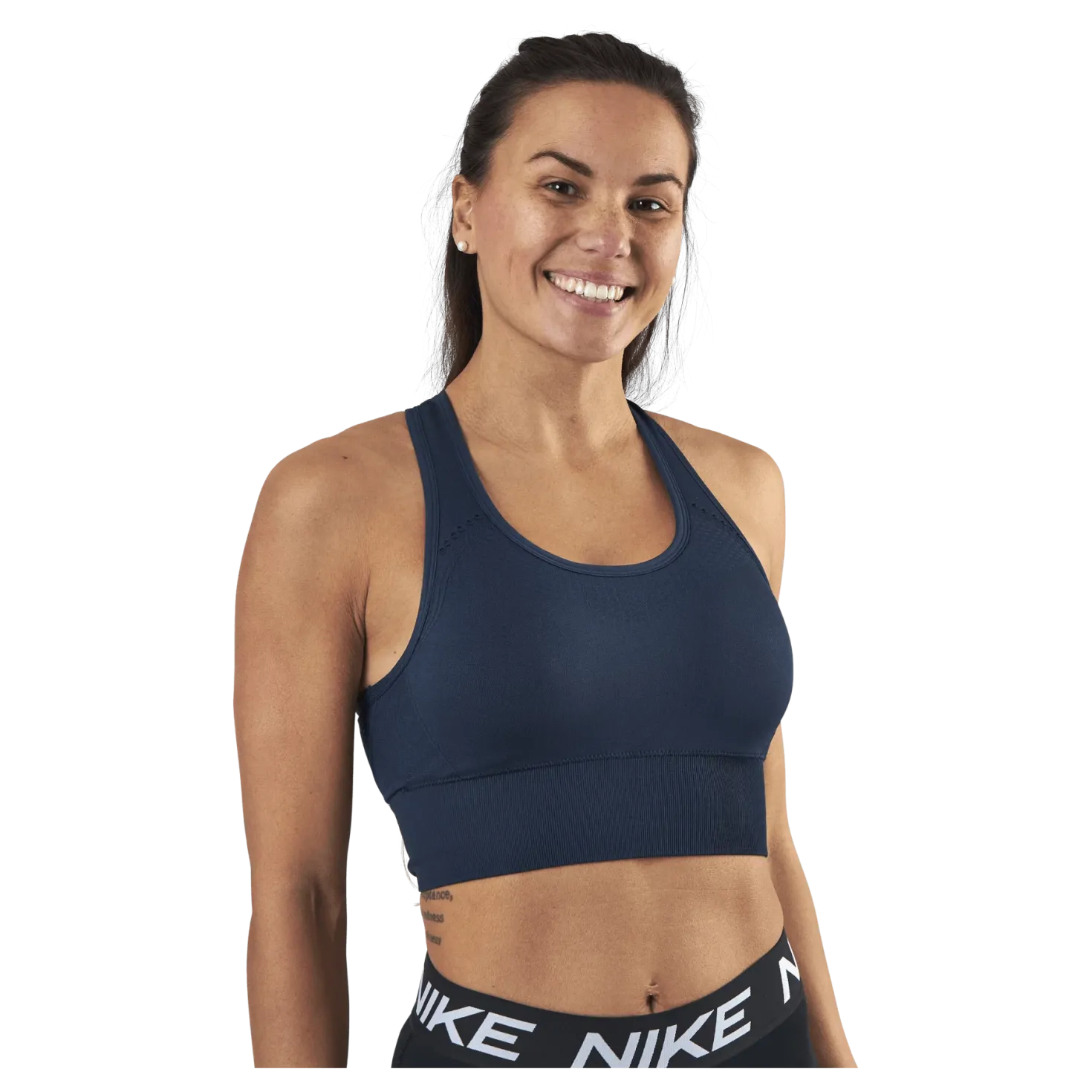 Hatha Seamless Crop Top Blue