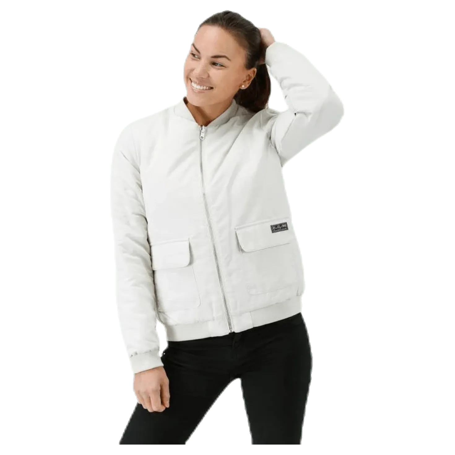Hatty Reversible Bomber White