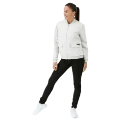 Hatty Reversible Bomber White