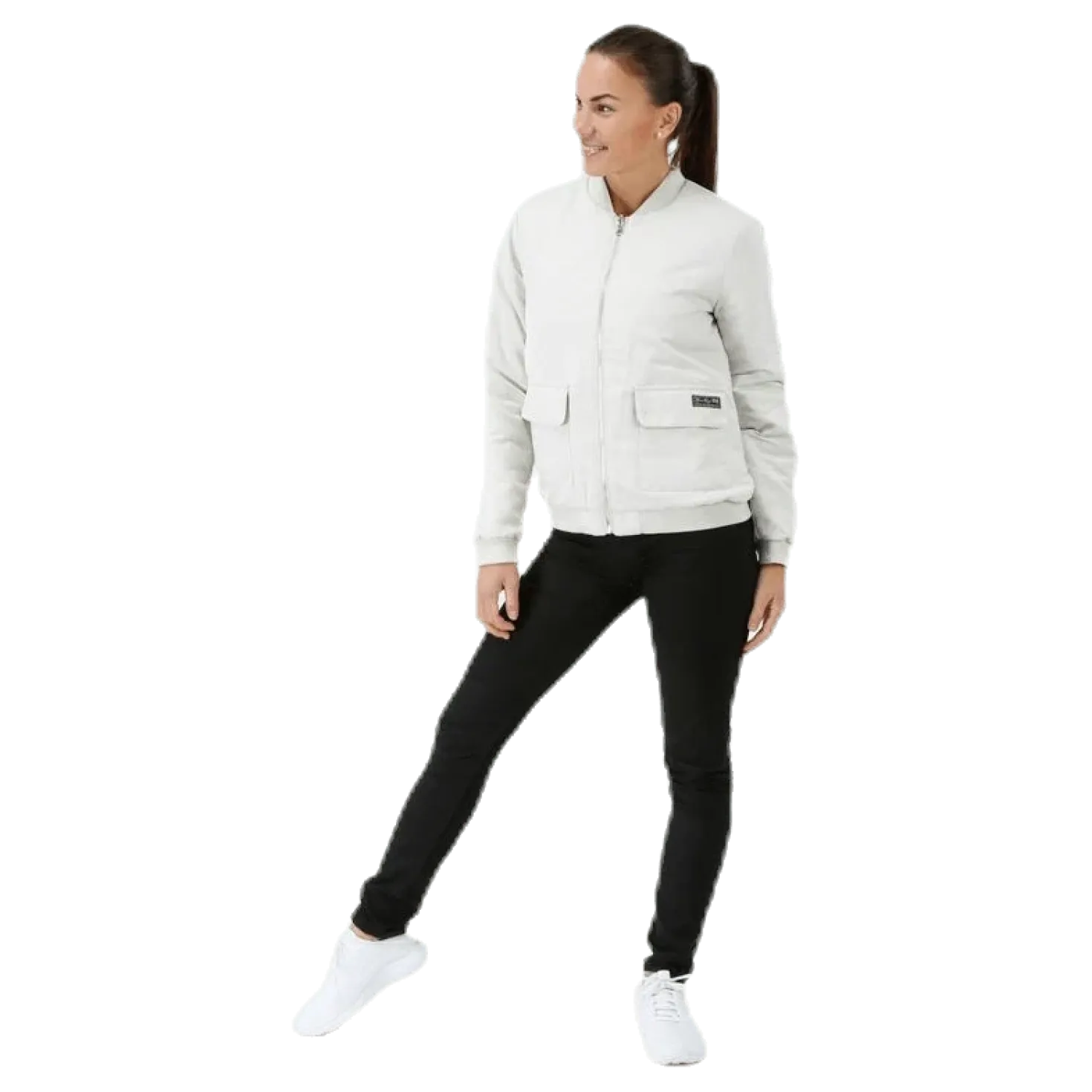 Hatty Reversible Bomber White