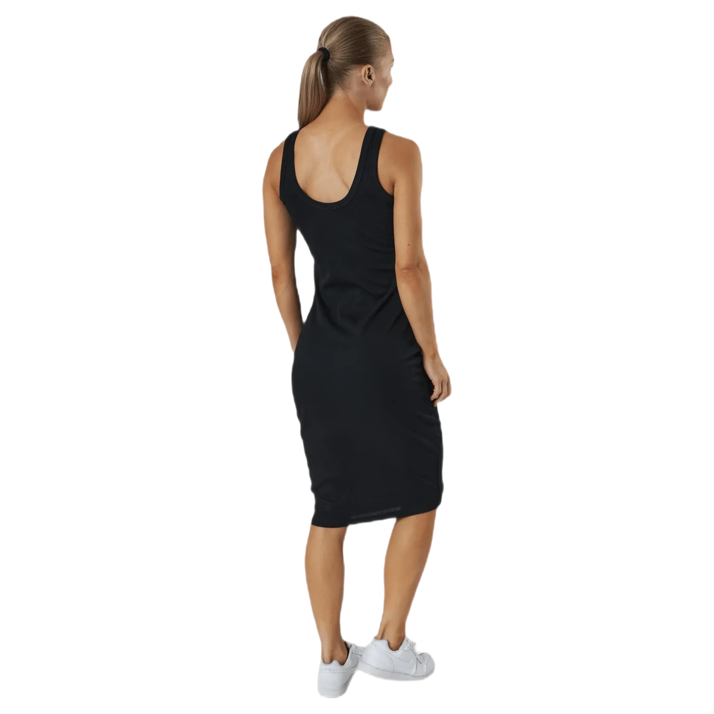 Hazel Rib Tank Dress Black