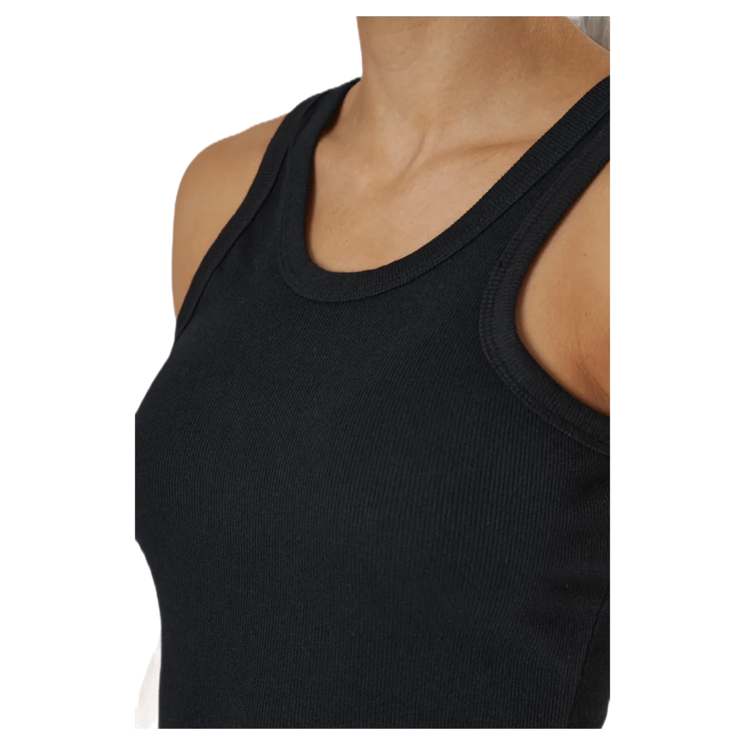 Hazel Rib Tank Dress Black