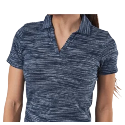 Heather Slub Polo Blue