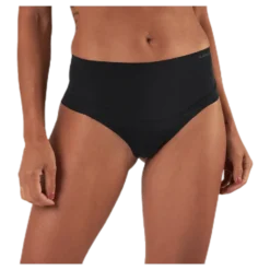 Henni Solid High Waist String Black