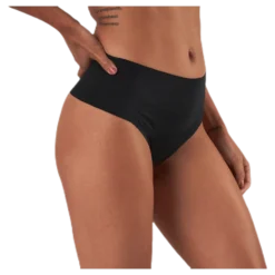 Henni Solid High Waist String Black