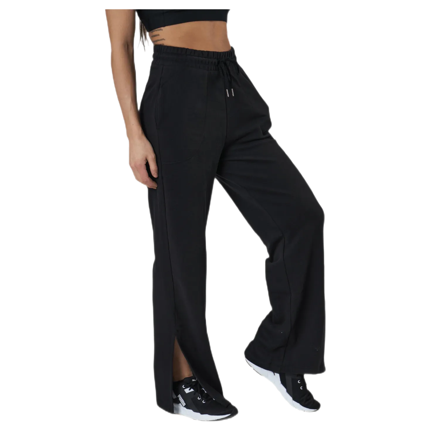 Her Wide Pants Tr Black