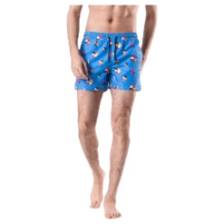 Hibiscus Swim Shorts Blue