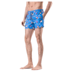 Hibiscus Swim Shorts Blue