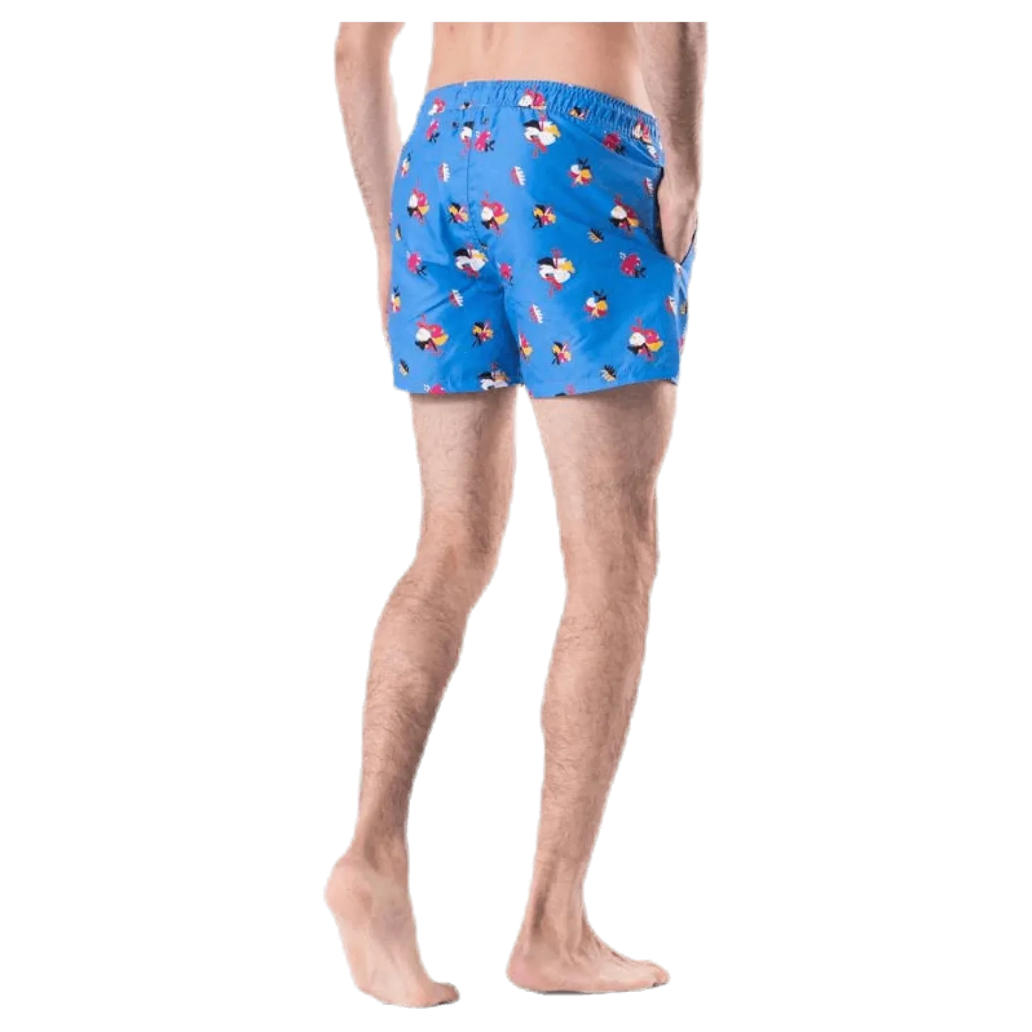 Hibiscus Swim Shorts Blue